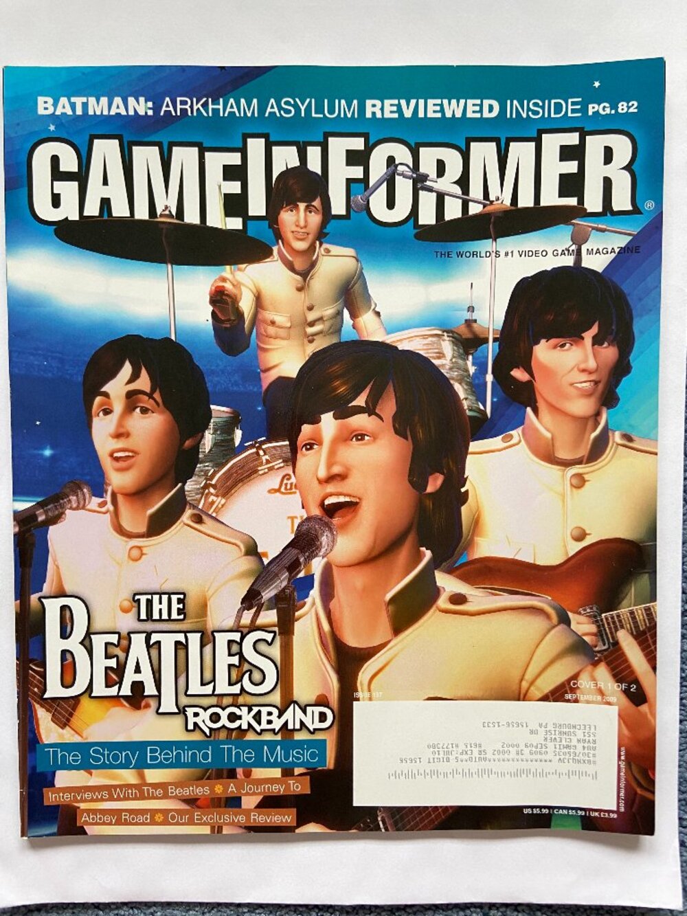 Game Informer Magazine September 2009 Issue 197 The Beatles: Rock Band W/ Label